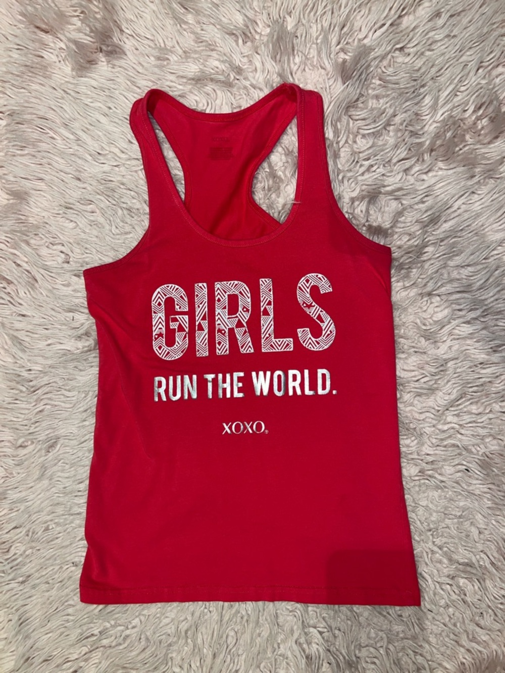 XOXO “Girls Run the World” Graphic Tank – Size Large